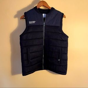 Unique Zara Boys Navy knit puffer vest